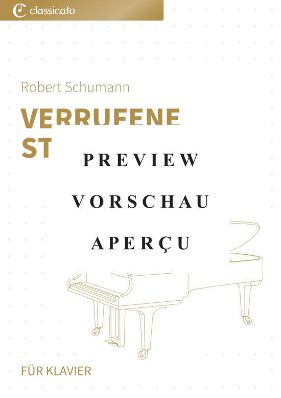 Produktgalerie: Seite 2 von 6 Verrufene Stelle - Nr. 4 aus Waldszenen op. 82 , , Klavier Solo