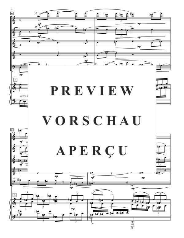 Produktgalerie: Seite 6 von 11 Sextet, , (Holzbläser Quintett und Klavier)