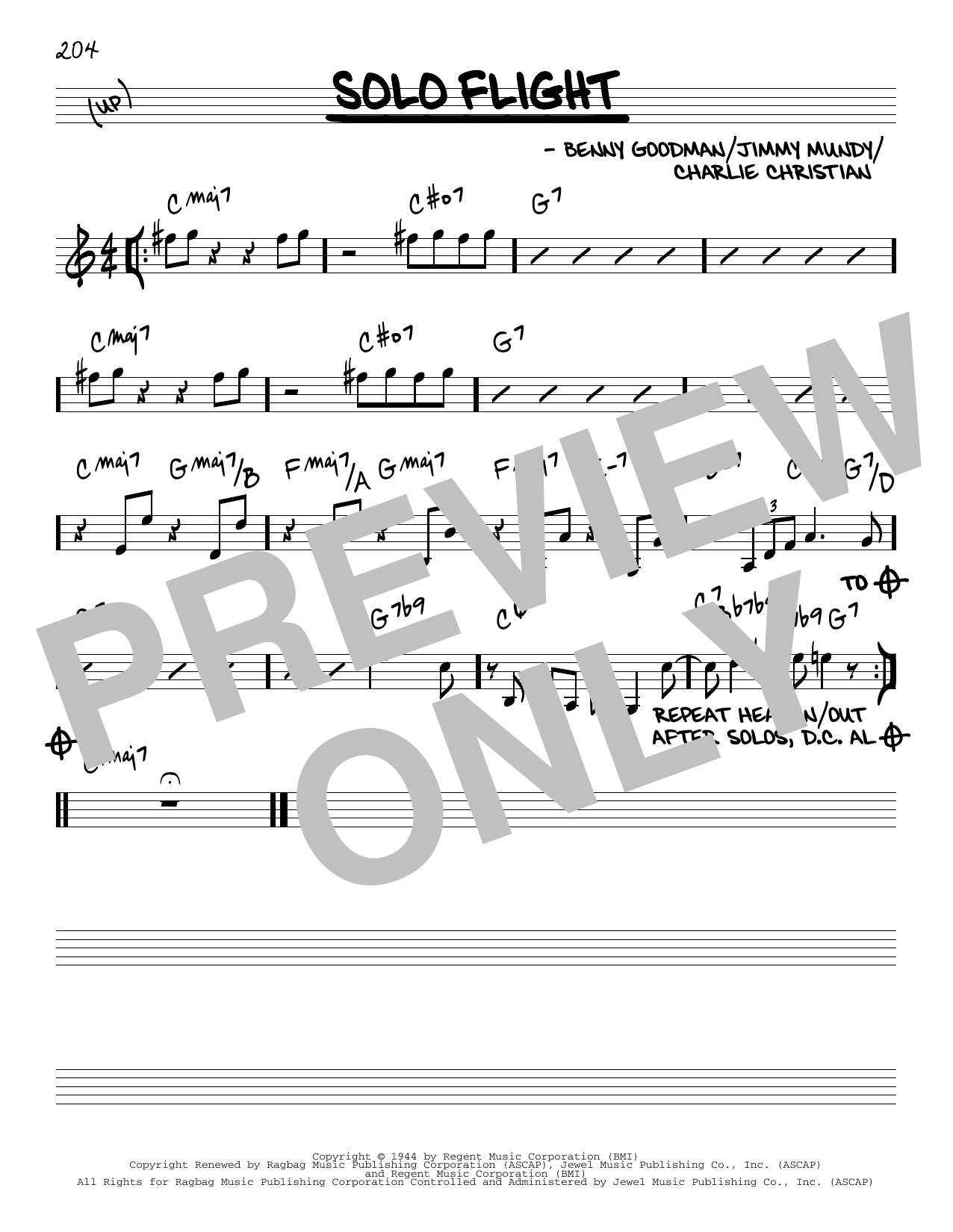 Produktbild zu: Solo Flight