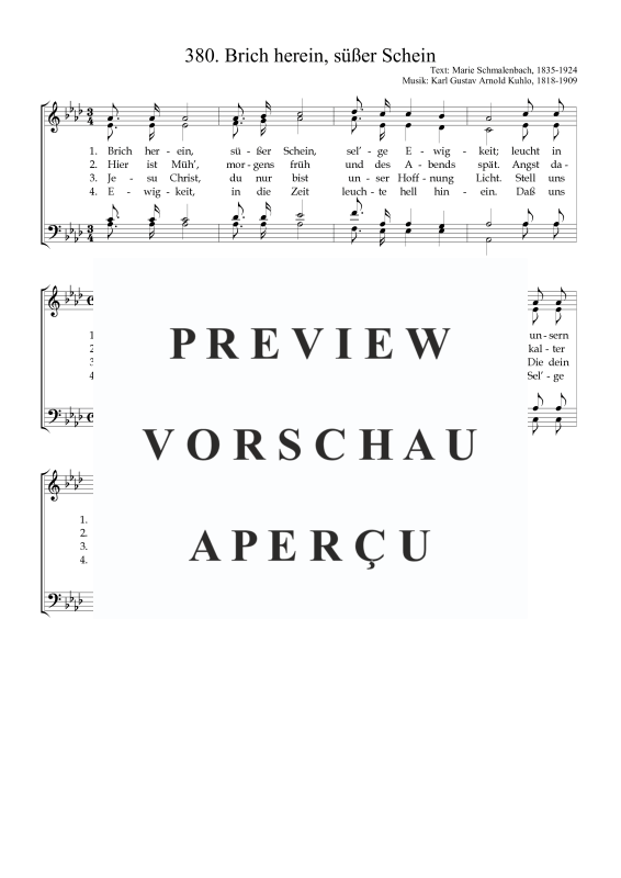 Produktbild zu: Brich herein, süßer ScheinKarl Gustav Arnold Kuhlo