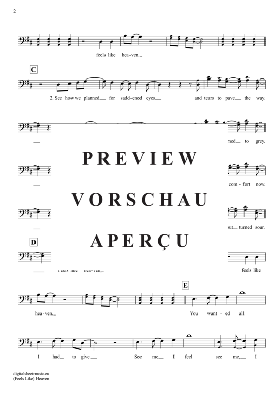 Produktgalerie: Seite 3 von 4 (Feels Like) Heaven, Fiction Factory, (Violoncello)