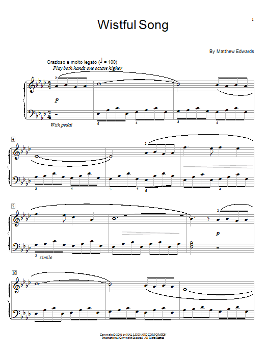 Product picture to: Wistful Song