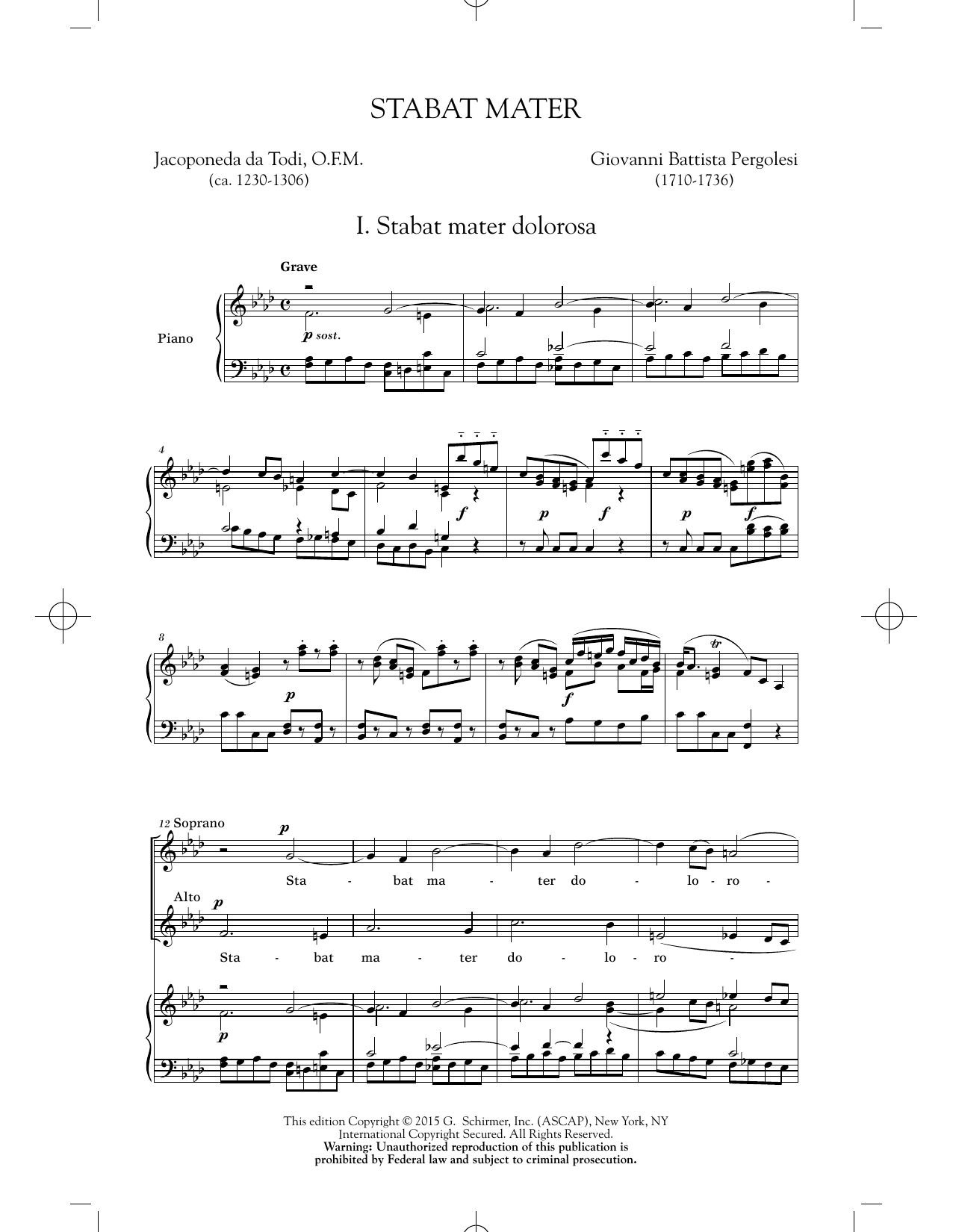 Product picture to: Stabat Mater (First Movement)