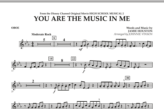 Product picture to: You Are The Music In Me (from High School Musical 2) - Oboe
