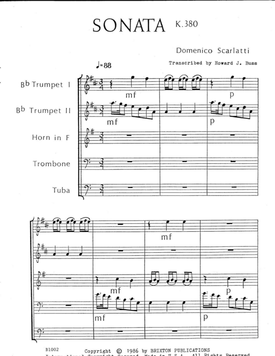 Produktbild zu: Sonata Domenico Scarlatti