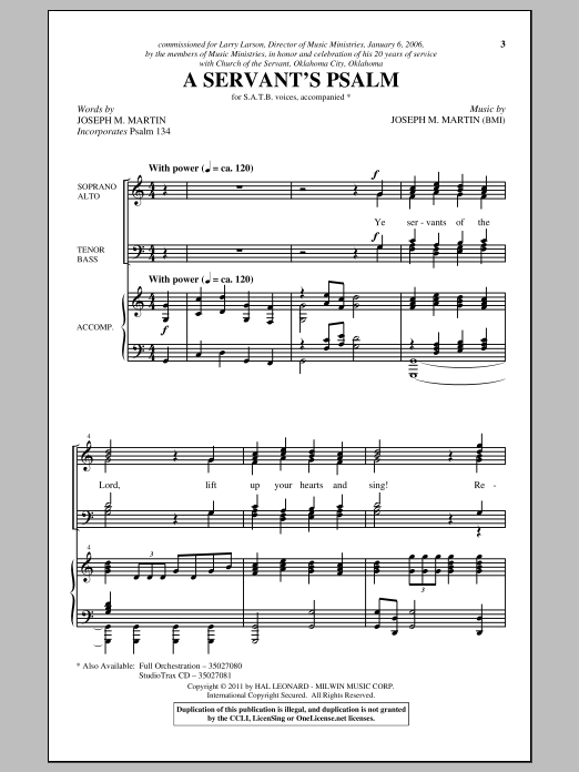 Product picture to: A Servant's Psalm