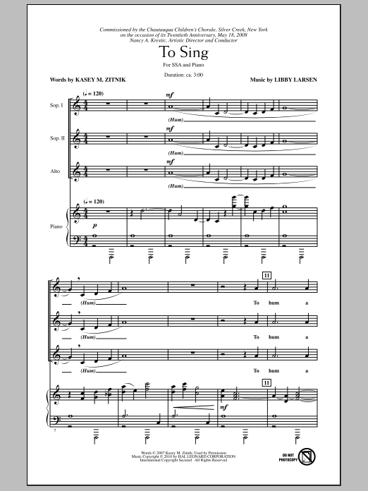 Product gallery: Page 1 of 1 To Sing, Kasey M. Zitnik