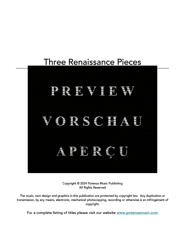 Produktgalerie: Seite 3 von 11 The Renaissance Dances, , (Blechbläse Quintett)