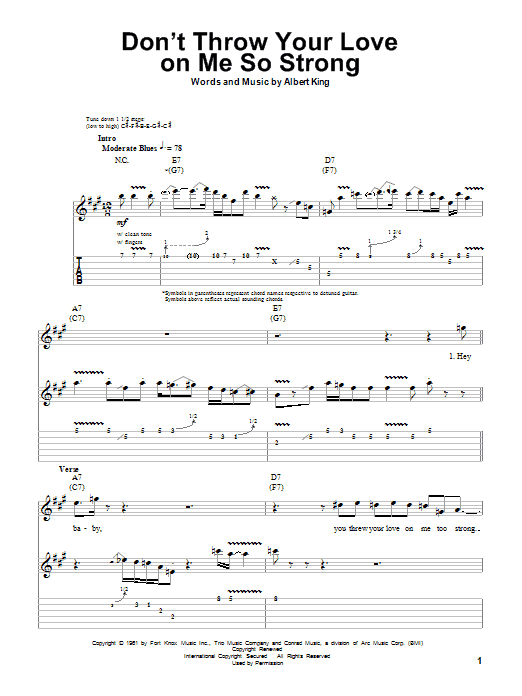 Produktbild zu: Don't Throw Your Love On Me So Strong