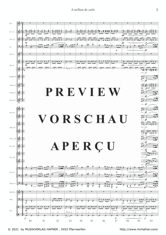 Product gallery: Page 10 of 11 A stellam de caelo, , (large wind orchestra)