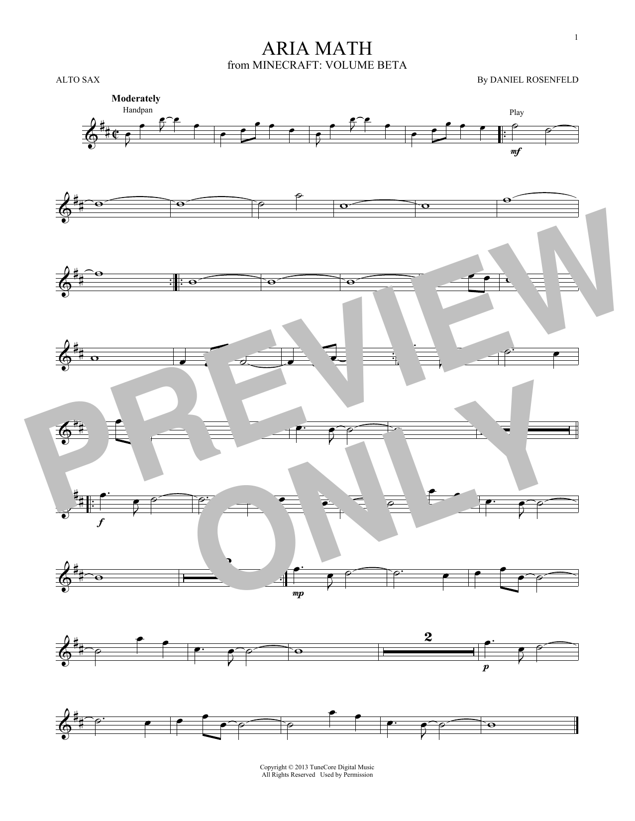 Produktbild zu:  Aria Math (from Minecraft) - C418