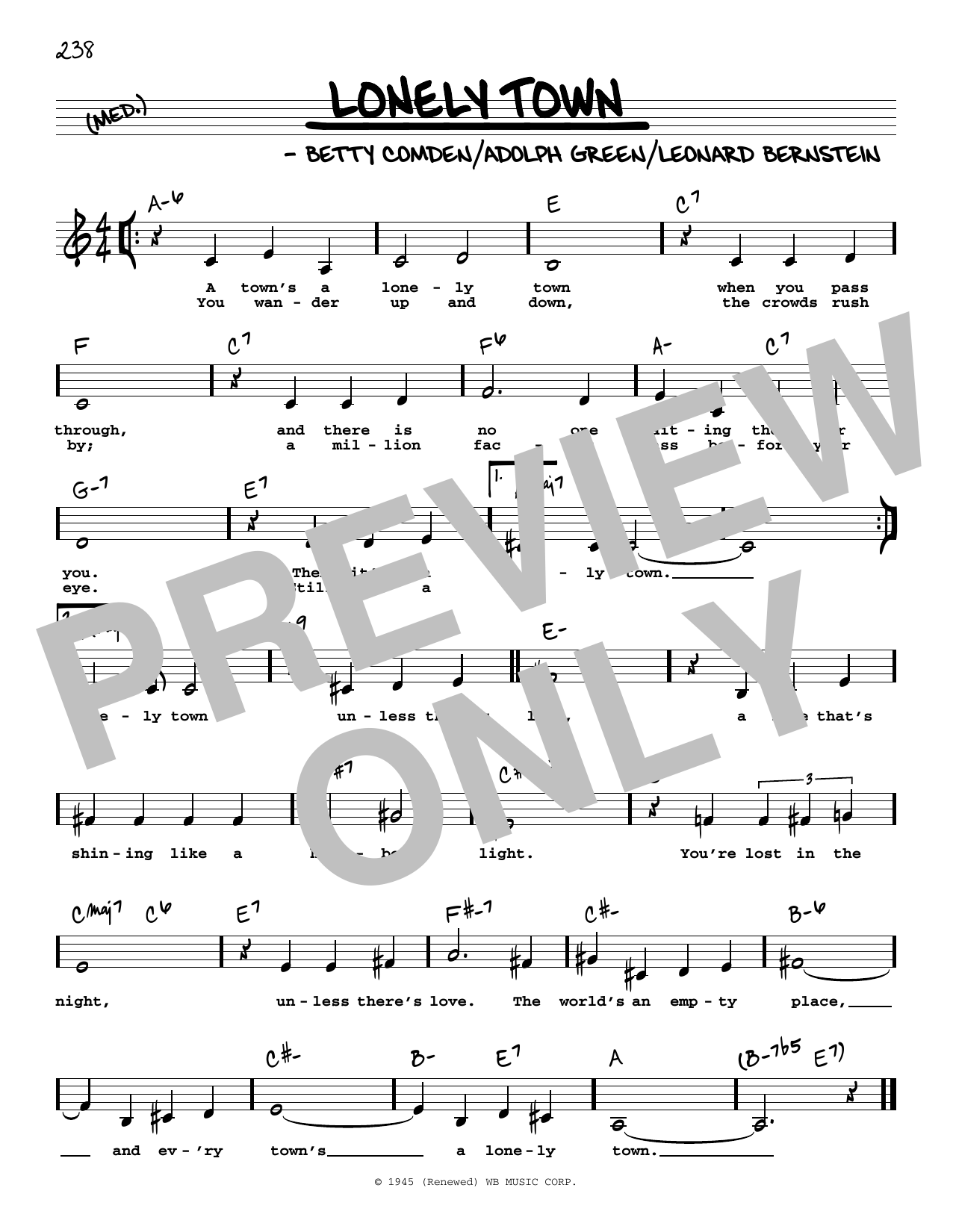 Produktbild zu: Lonely Town (Low Voice)