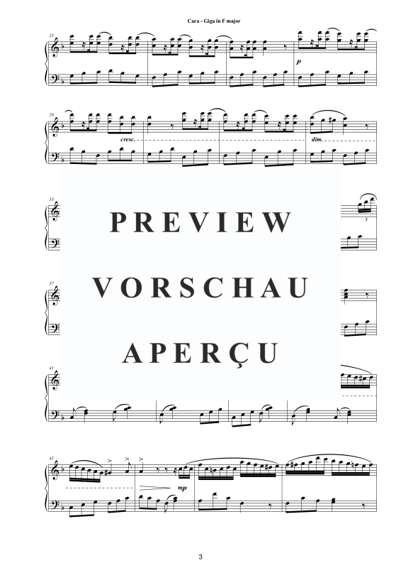 Produktgalerie: Seite 4 von 8 Gique in F-Dur, , Klavier Solo