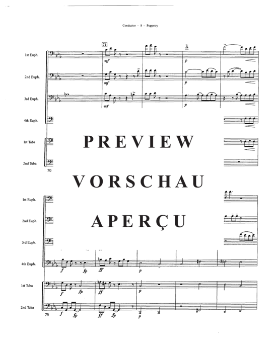 Produktgalerie: Seite 11 von 21 Puppetry , , (Tuba Ensemble EEEETT)