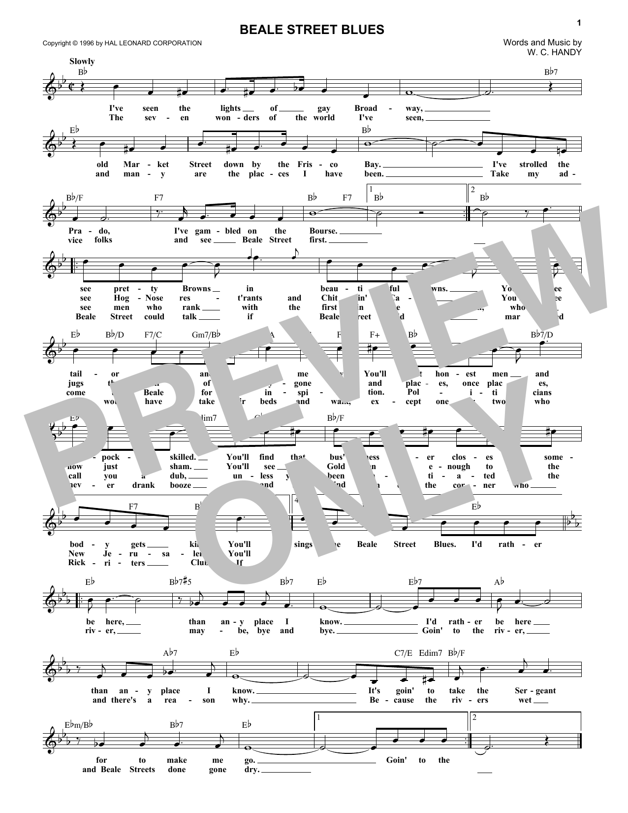 Produktbild zu: Beale Street Blues