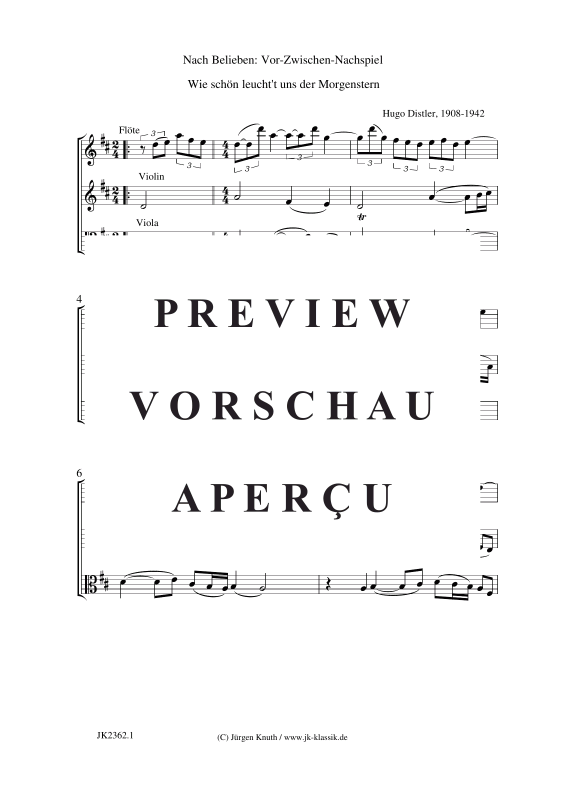 Produktgalerie: Seite 4 von 8 Wie schön leucht´t uns der Morgenstern, , Gemischter Chor + Instr. Vor-Zwischen-Nachspiel