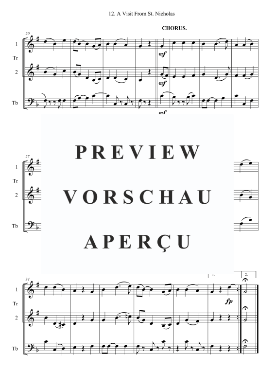 Produktgalerie: Seite 3 von 9 A Visit From St. Nicholas, , Blechbläser Trio