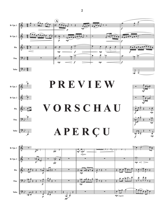 Produktgalerie: Seite 3 von 19 Perseids Fanfare , , (Blechbläser-Quintett)