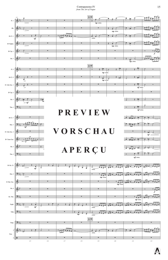Produktgalerie: Seite 18 von 20 Contrapunctus 4 aus Kunst der Fuge , , (Concert Band)