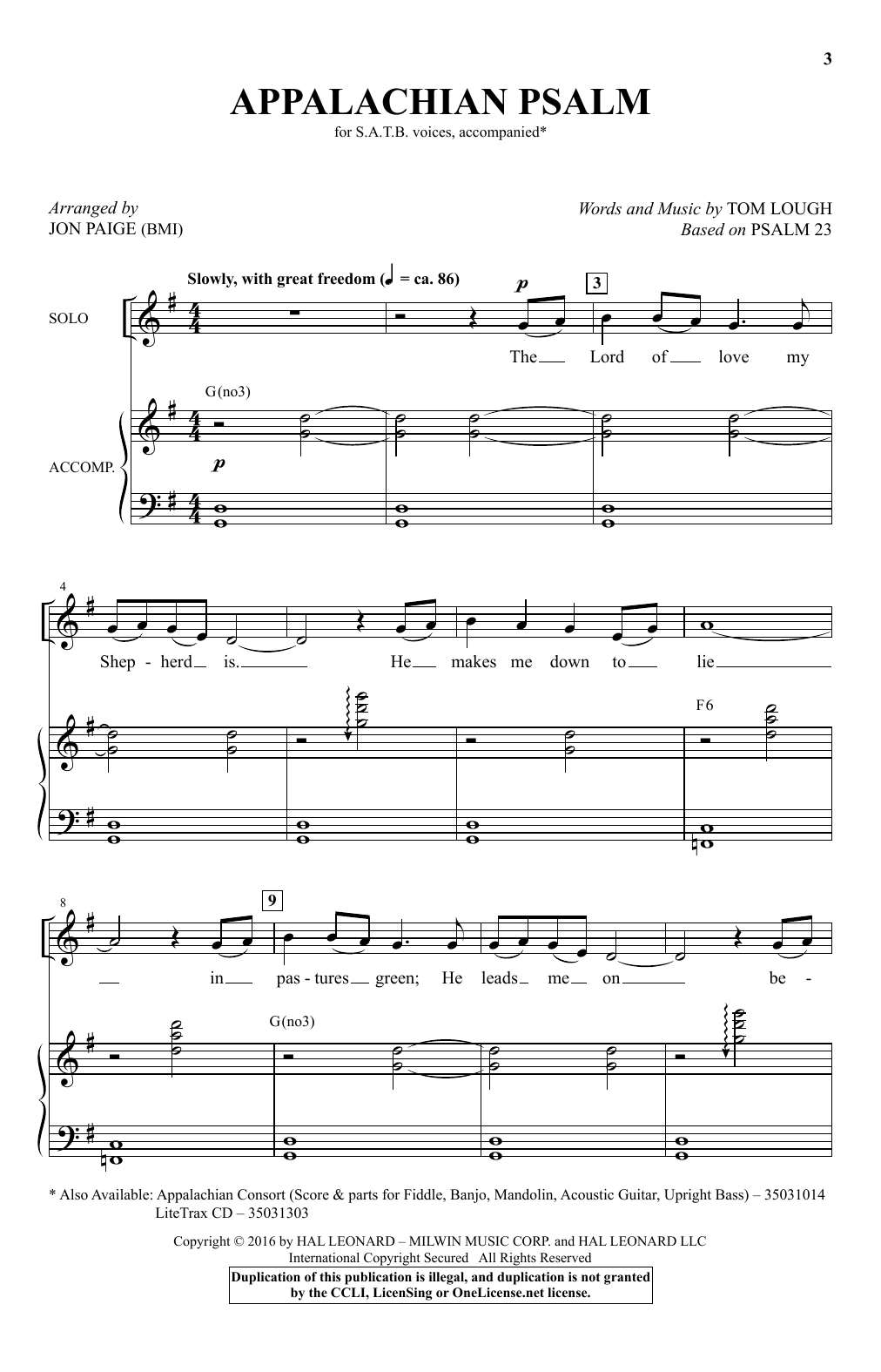 Produktbild zu: Appalachian Psalm