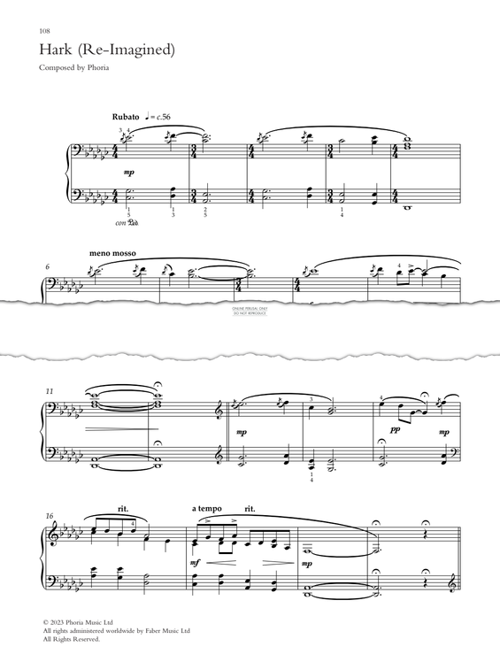 Produktgalerie: Seite 1 von 1 Hark (Re-Imagined), Phoria, Klavier