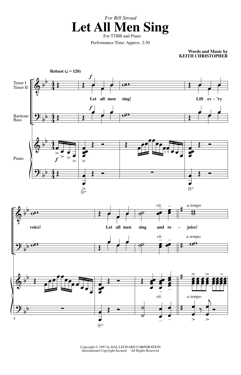 Product picture to: Let All Men Sing