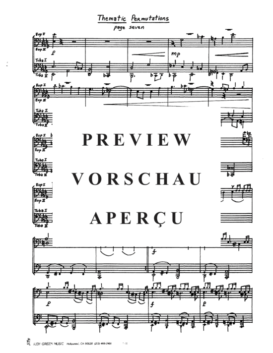 Product gallery: Page 9 of 21 Thematic Permutations , , (Tuba Quartett EETT)