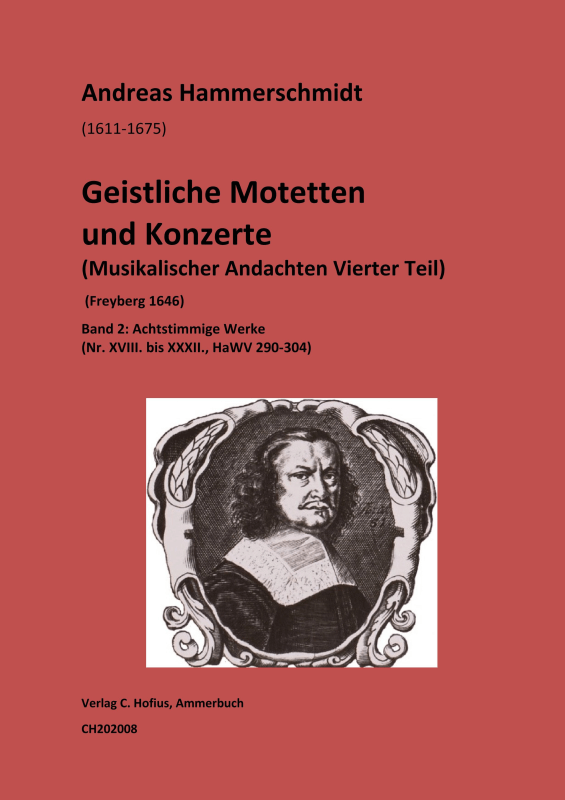 cover: Musikalische Andachten IV. Teil, Bd.2: Geistliche Motetten und Konzerte, , (Gemischter Chor 8 stimmig und BC)