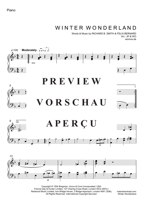 Product gallery: Page 5 of 6 Winter Wonderland (Jazz-Version) , Crosby, Bing,  (violin + piano)