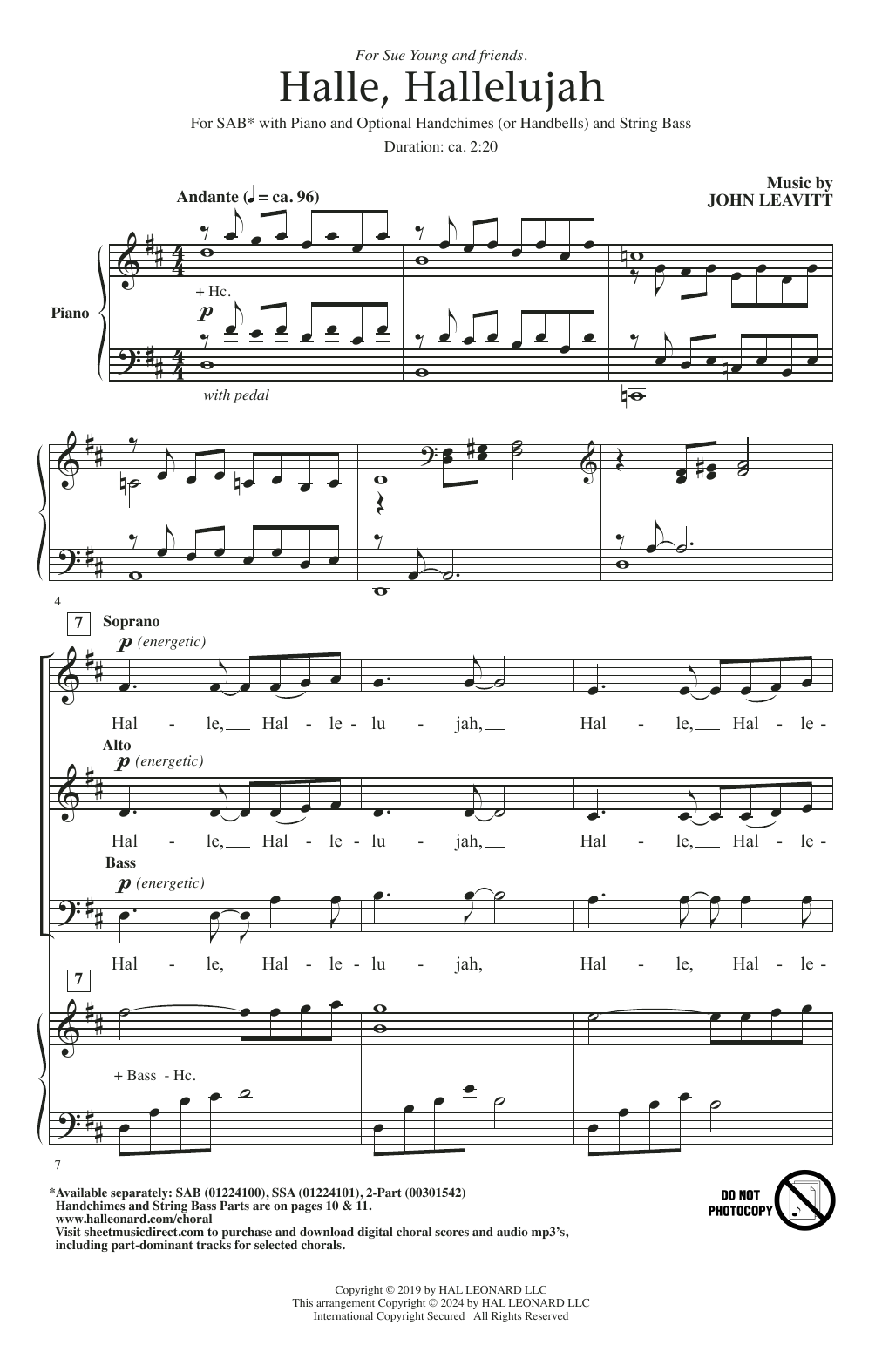 Produktbild zu: Halle, Hallelujah