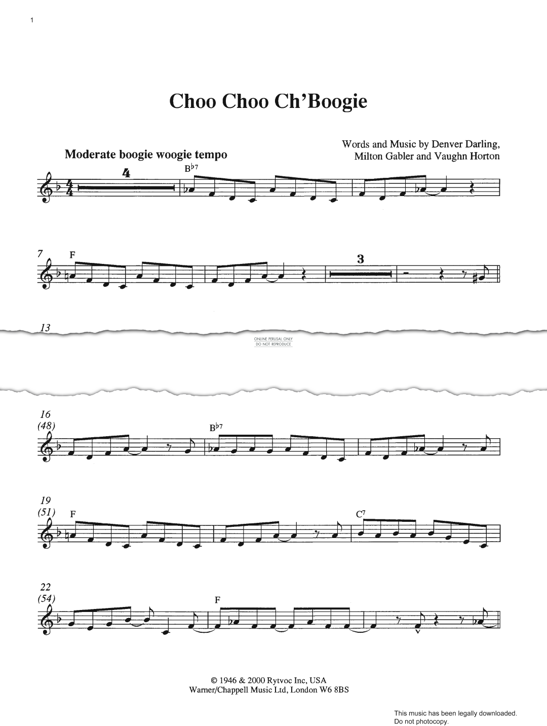 Product picture to: Choo Choo Ch'Boogie