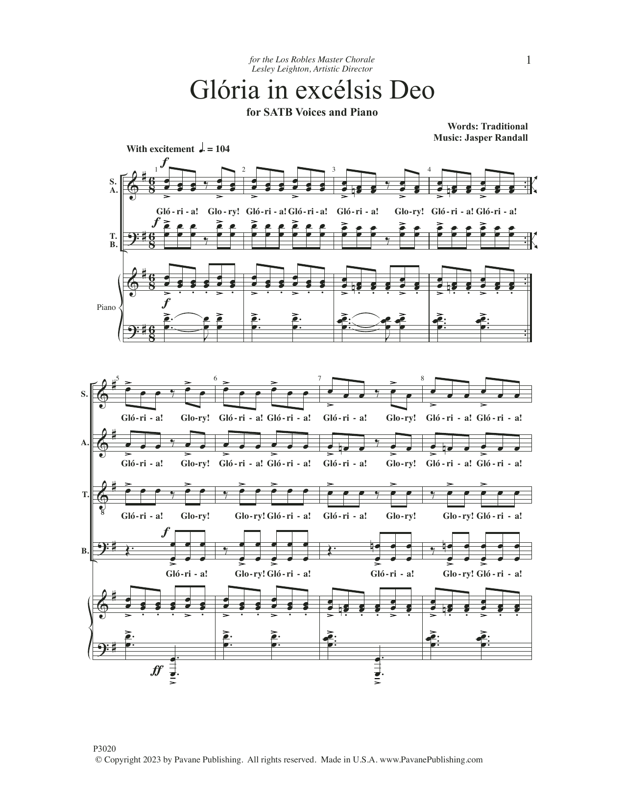 Produktbild zu: Gloria in Excelsis Deo