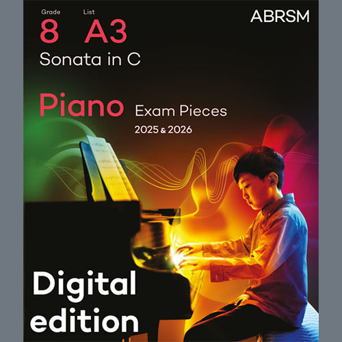 cover: Sonata in C (Grade 8, list A3, from the ABRSM Piano Syllabus 2025 & 2026), Domenico Scarlatti, Klavier