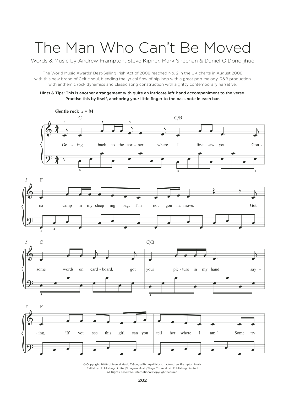 Produktbild zu:  The Man Who Can't Be Moved - The Script
