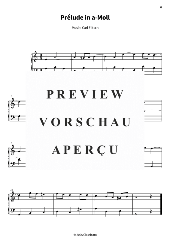 gallery: Sechs Préludes - Erstveröffentlichung: Edierte Ausgabe nach den originalen Skizzen des Wunderkinds, , Klavier Solo