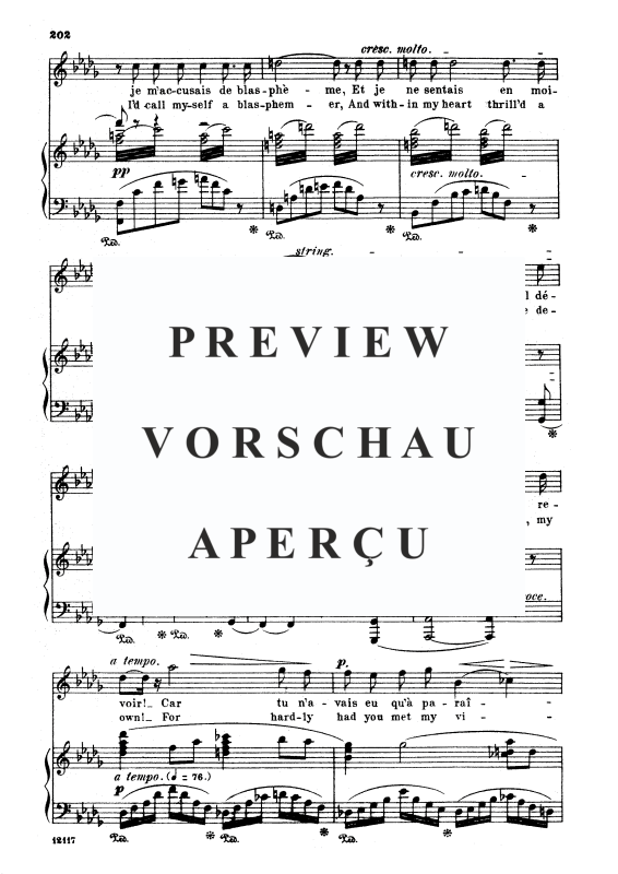 Produktgalerie: Seite 5 von 6 La fleur que tu m'avais jetée, , Tenor und Klavier