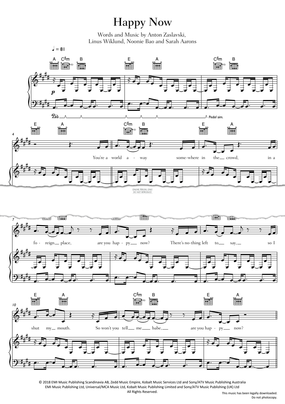 Product gallery: Page 1 of 1 Happy Now, Zedd