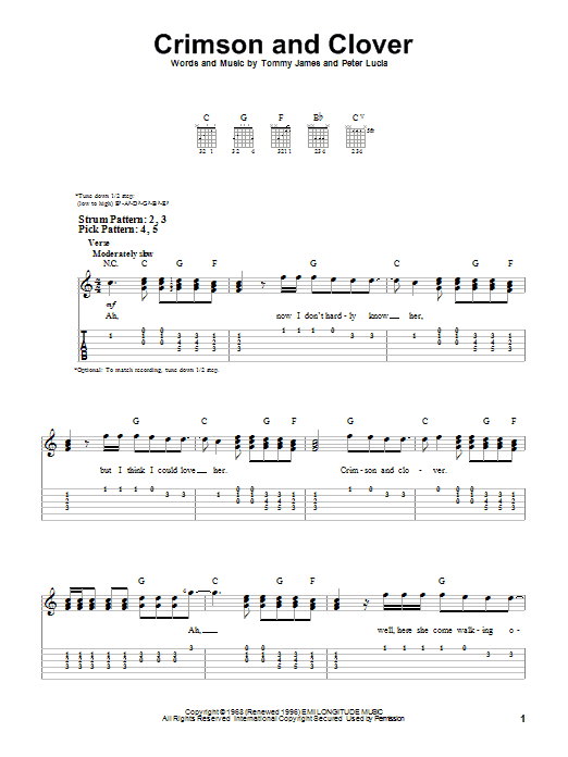 Produktgalerie: Seite 1 von 1 Crimson And Clover, Tommy James & The Shondells, Gitarre