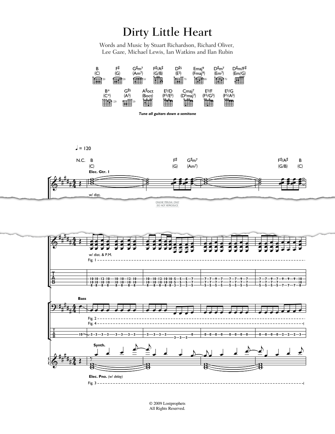 Product gallery: Page 1 of 1 Dirty Little Heart, Lostprophets