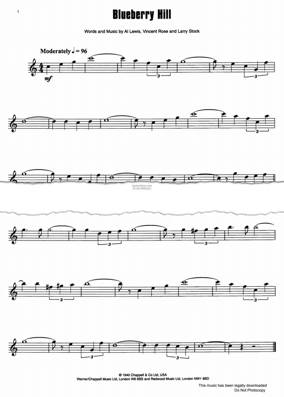 Product gallery: Page 1 of 1 Blueberry Hill, Fats Domino