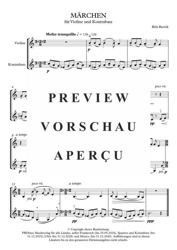 gallery: 12 Duos, , Violine und Kontrabass