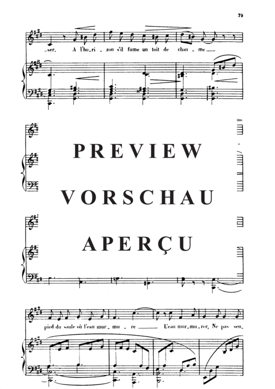 Product gallery: Page 3 of 5 Au bord de l'eau Op.8 No.1, , High Voice and Piano