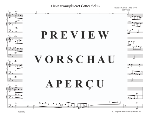 gallery: Heut´ triumphieret Gottes Sohn , , (Orgel Solo)