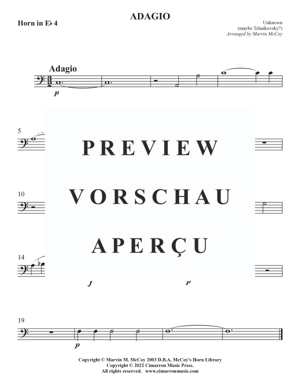 Product gallery: Page 8 of 8 Adagio, , Horn Quartet