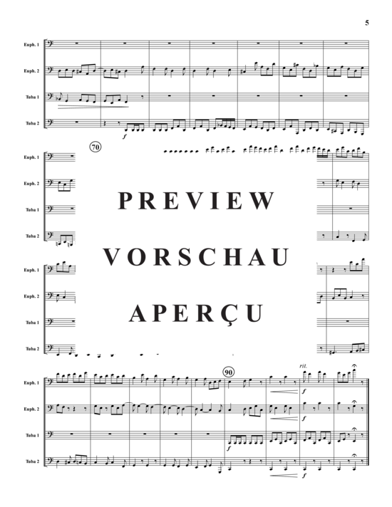 Product gallery: Page 6 of 21 Bach Collection 4 Stücke , , (Tuba Quartet: 2x Baritone, 2xTuba)