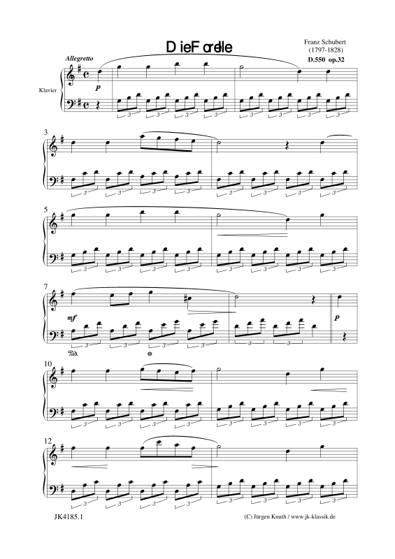 gallery: Die Forelle, , Klavier Solo