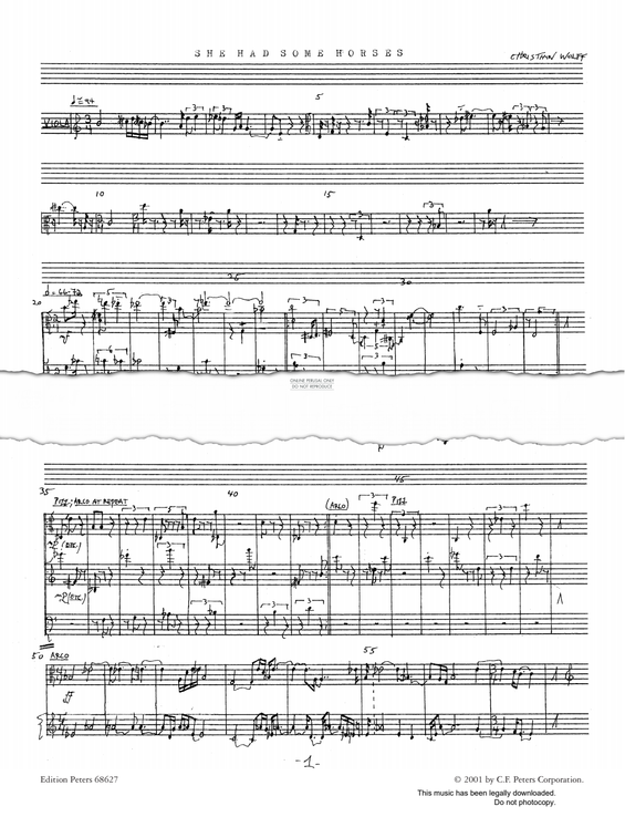 Produktgalerie: Seite 1 von 1 She Had Some Horses, Christian Wolff, Viola