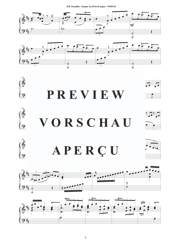 Produktgalerie: Seite 6 von 9 Sonate Nr. 10 in D-Dur, , Klavier Solo