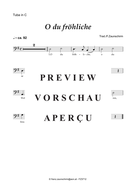 Product gallery: Page 4 of 6 O du fröhliche , , (tuba + piano)