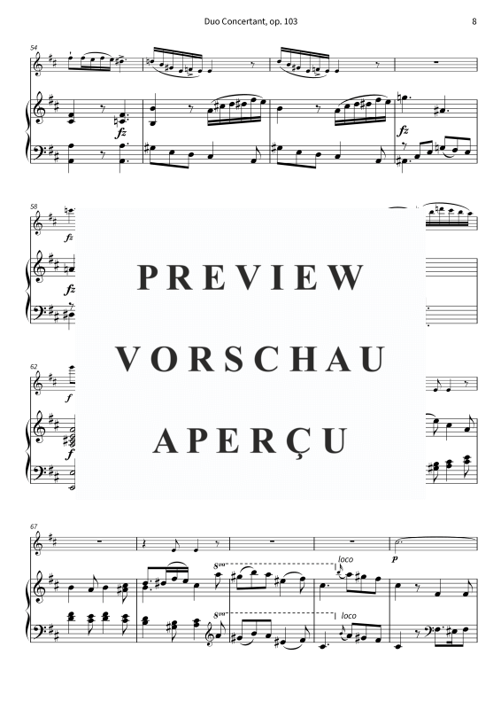 Product gallery: Page 10 of 11 Grand duo concertant - duo for flute and piano, , (flute and piano)